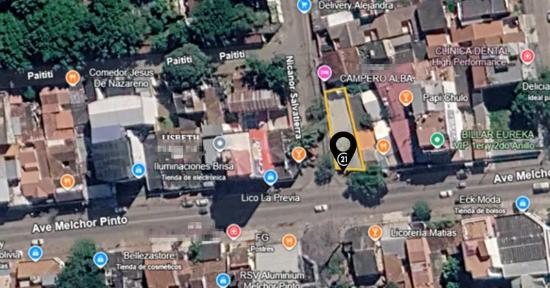 Terreno comercial en esquina en venta en la Zona Este, 314,5 m²: foto 3 de 5