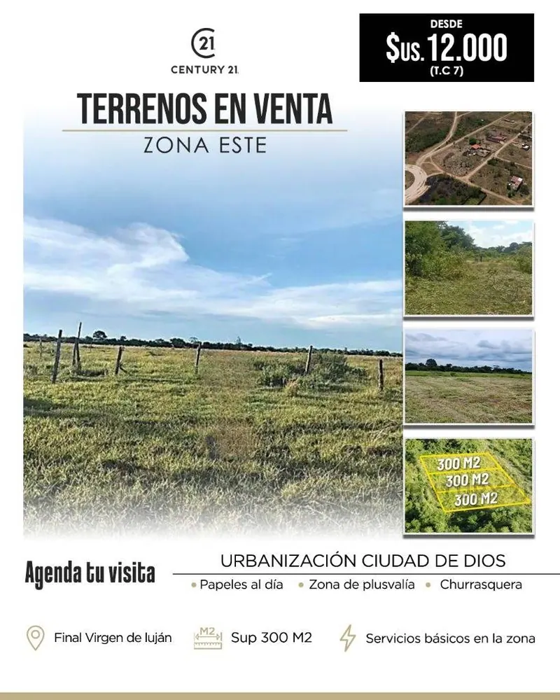 300 m² lot for sale in the Ciudad de Dios development, Cotoca: foto 1 de 1