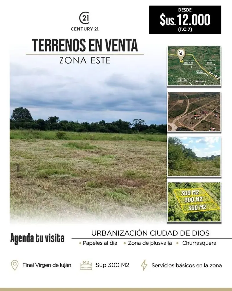 Terreno de 300 m² en venta en la urbanización Ciudad de Dios, Cotoca: foto 1 de 1