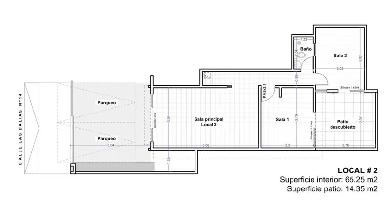 79.60 m² commercial space for rent in Equipetrol, Las Dalias: foto 5 de 8