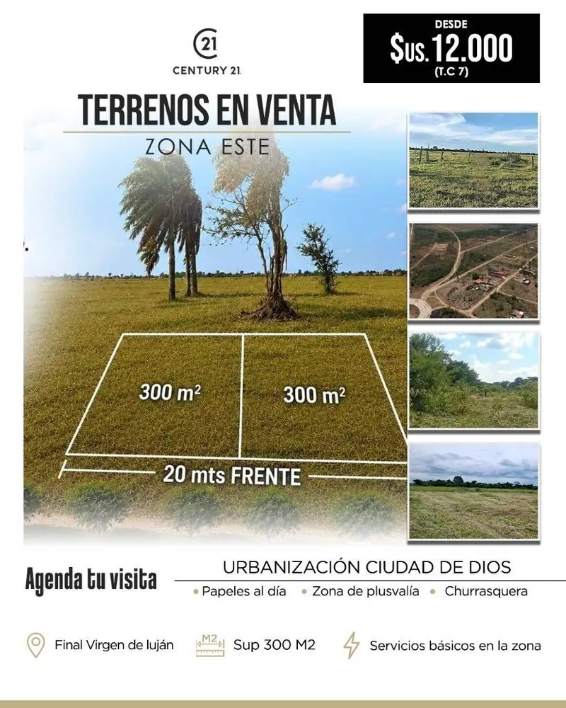 300 m² lot for sale in the Ciudad de Dios development, Cotoca: foto 1 de 1