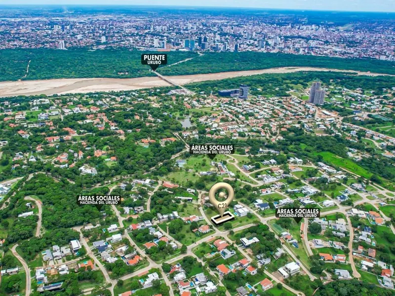 Terreno de 1.095 m² en venta en La Hacienda del Urubó: foto 4 de 7