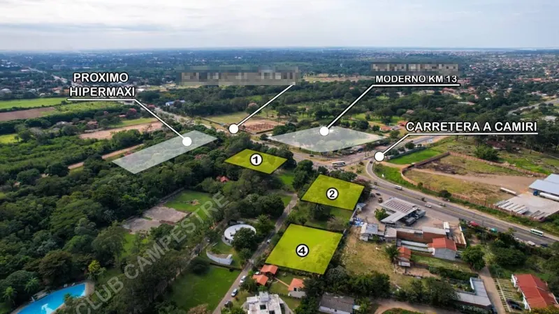 Terreno de 975 m² en venta en el condominio Club Campestre: foto 2 de 4