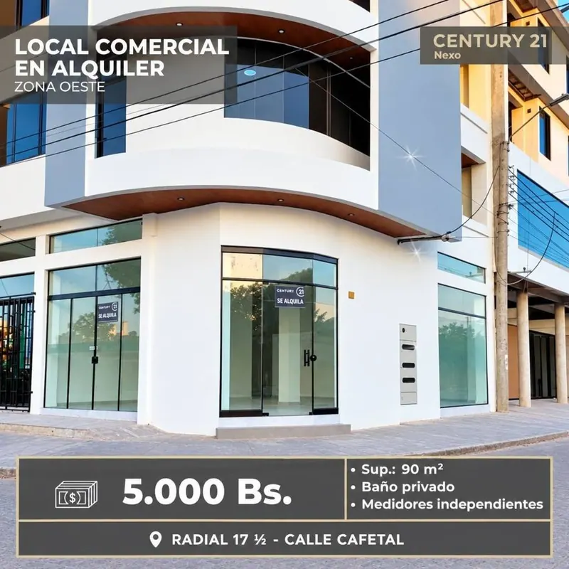 90 m² commercial space for rent on a corner on Radial 17 1/2: foto 2 de 4