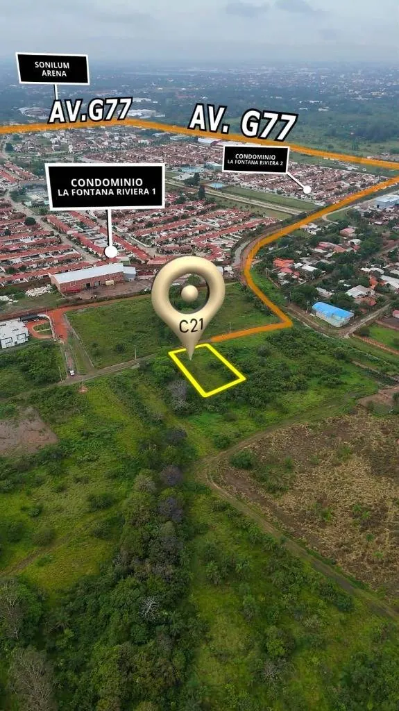 Terreno comercial de 970,50 m² en venta en la Zona Norte, Av. G77