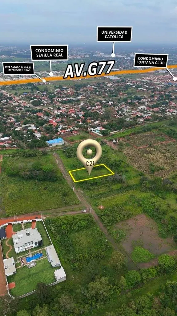 970.50 m² commercial lot for sale in the North Zone, Av. G77: foto 2 de 5