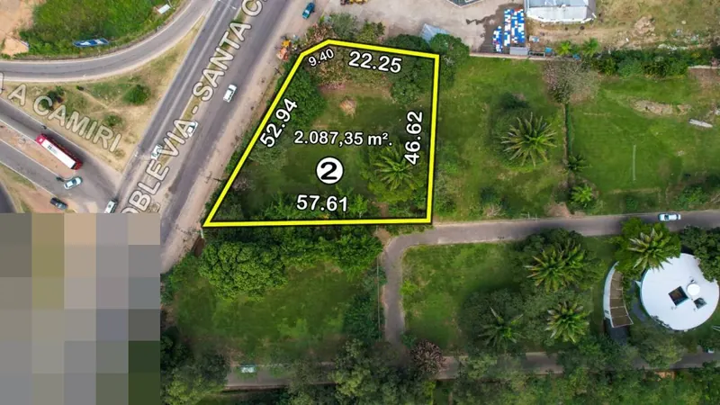 Terreno de 2.087 m² en venta en la doble vía La Guardia, km 13: foto 1 de 4