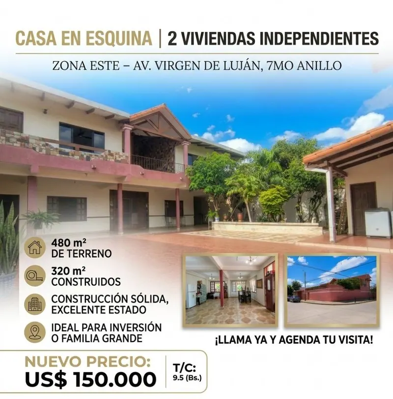 Casa en esquina con dos viviendas independientes en venta, Zona Este: foto 2 de 11