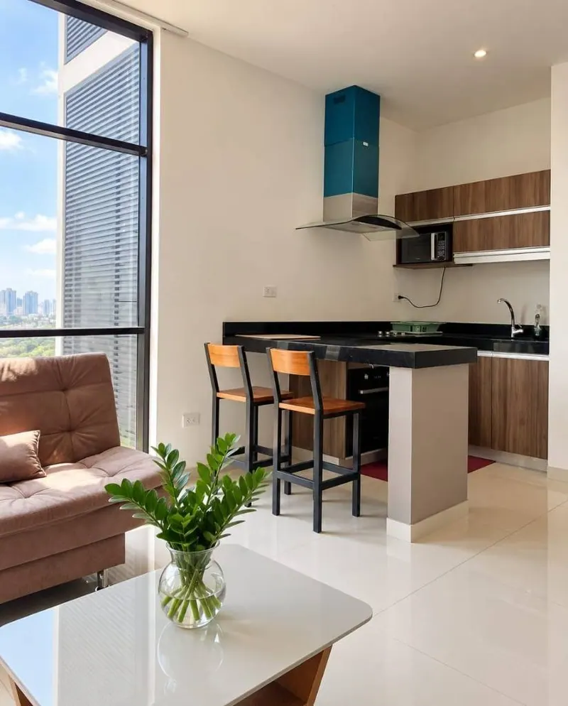 Monoambiente amoblado en alquiler en Millennial Tower, Centro: foto 2 de 9