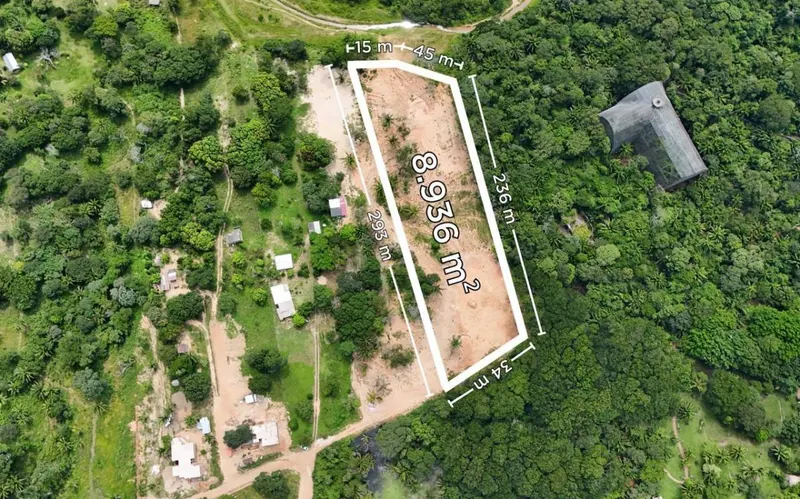 Terreno de 8.936 m² en venta en el Urubó, Los Batos: foto 1 de 3