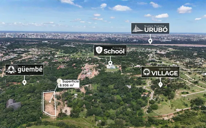 Terreno de 8.936 m² en venta en el Urubó, Los Batos: foto 3 de 3