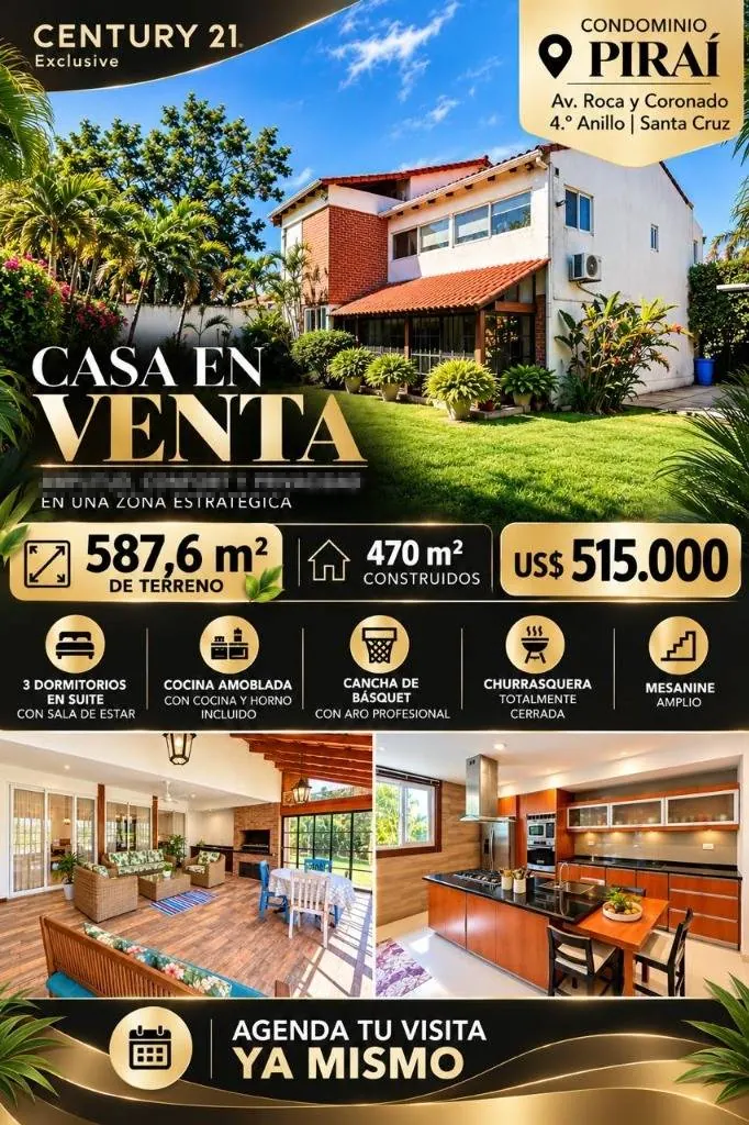 Casa de 4 dormitorios en venta en el condominio Piraí, Zona Oeste: foto 2 de 27