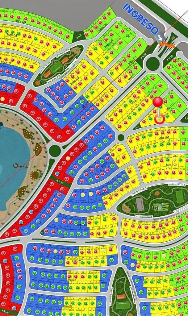 Terreno de 644,58 m² en venta en Playa Turquesa, Urubó: foto 5 de 5