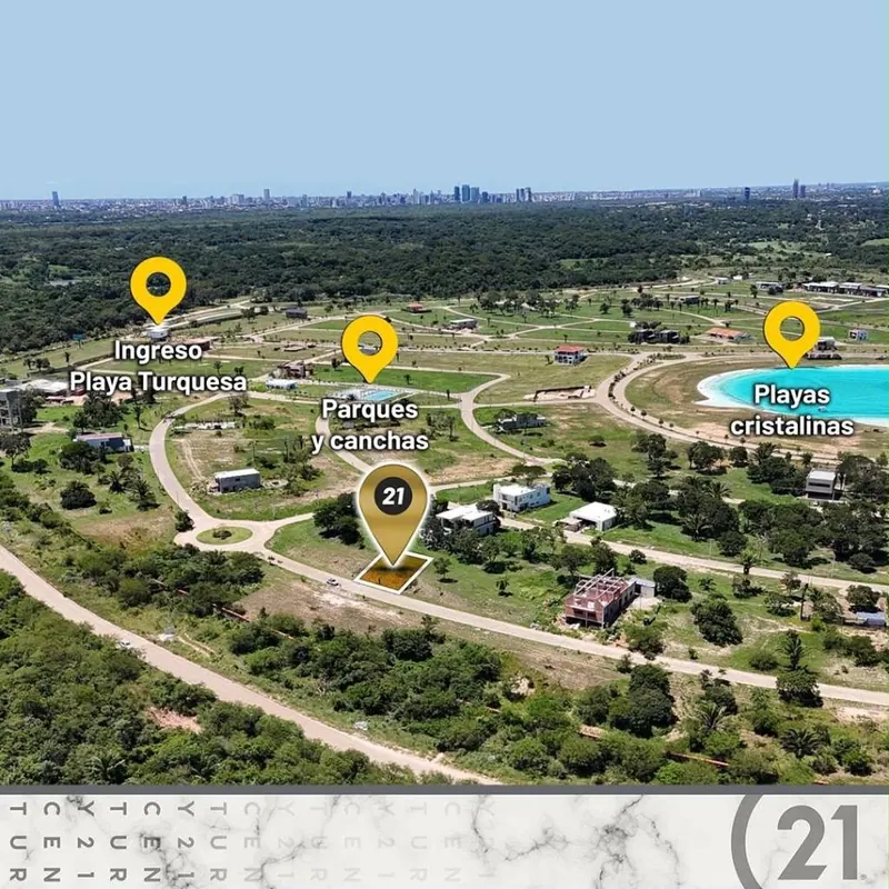 Terreno de 740,97 m² en venta en Playa Turquesa, Urubó: foto 2 de 4