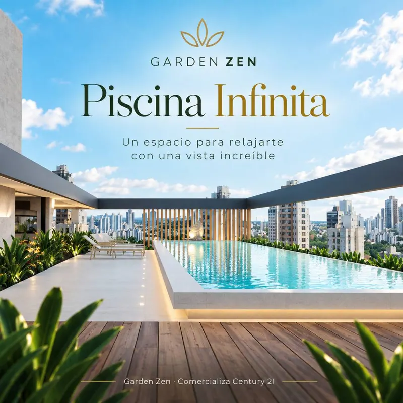 Monoambiente de 40 m² en venta en Garden Zen, Equipetrol: foto 3 de 7