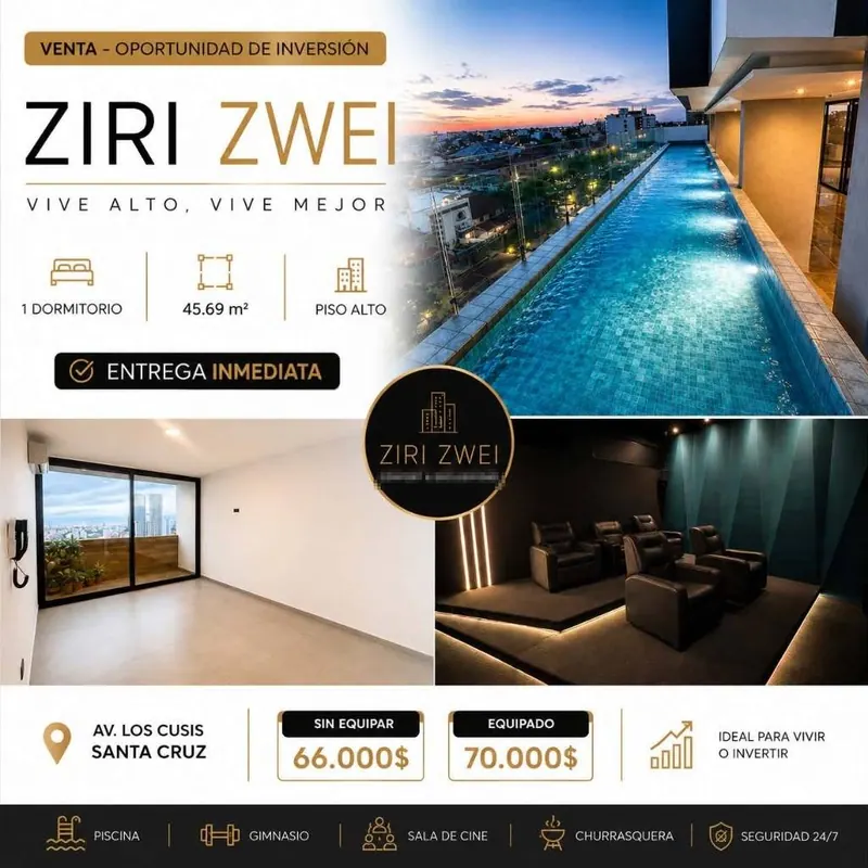 1-bedroom apartment for sale in Ziri Zwei, North Zone: foto 1 de 1