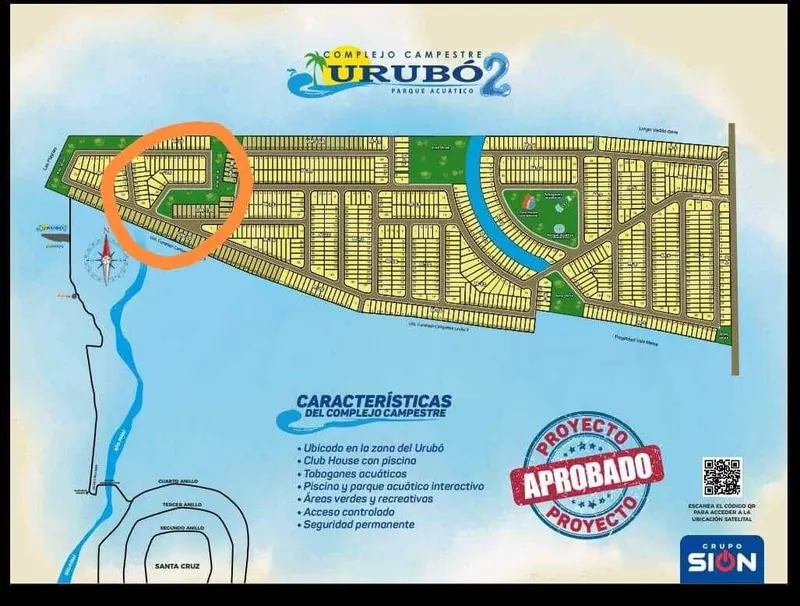 Terreno de 423,89 m² en venta en Complejo Campestre Urubó 2: foto 5 de 5