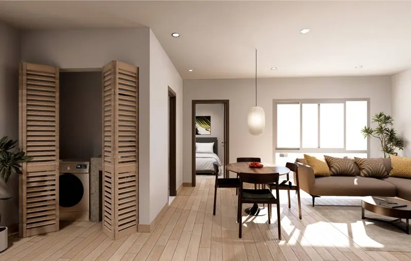 Departamento de 1 dormitorio en preventa en el condominio Tribu Urbana: foto 15 de 17