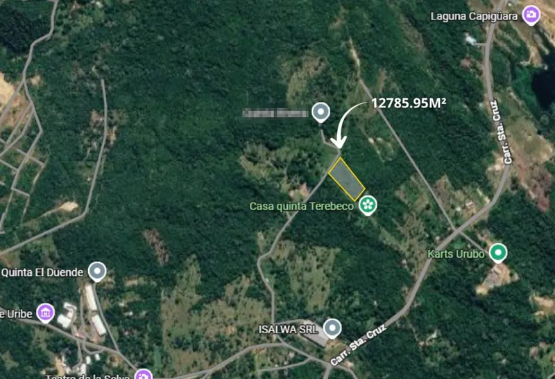Terreno en esquina de 12.785,95 m² en venta en el Urubó, Porongo: foto 2 de 2