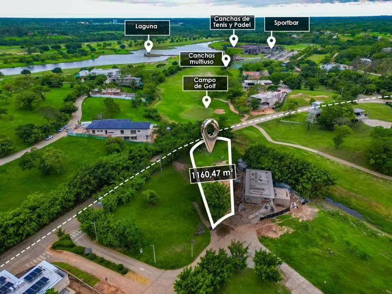 Terreno de 1.160,47 m² en venta en Urubó Golf, con acción: foto 3 de 8
