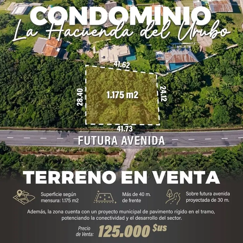 Terreno de 1.175,06 m² en venta en Villa Bonita, Urubó: foto 1 de 2