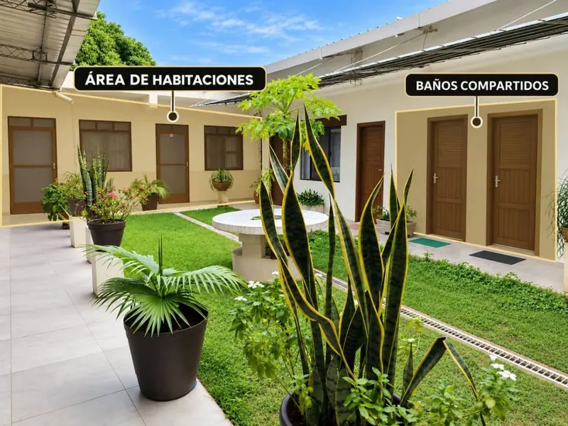 Habitación amoblada de 12 m² en alquiler en el barrio Santa Rosita: foto 2 de 7