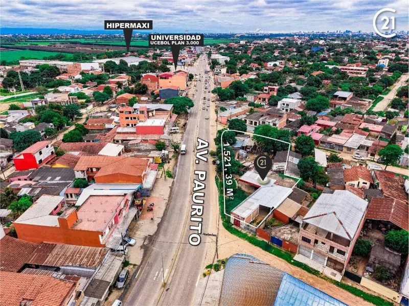 Terreno comercial de 1.521,39 m² en venta sobre la Av. Paurito: foto 3 de 7