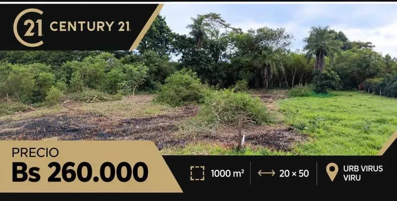 Terreno de 1.000 m² en venta en la Urb. Viru Viru, Zona Norte: foto 1 de 1