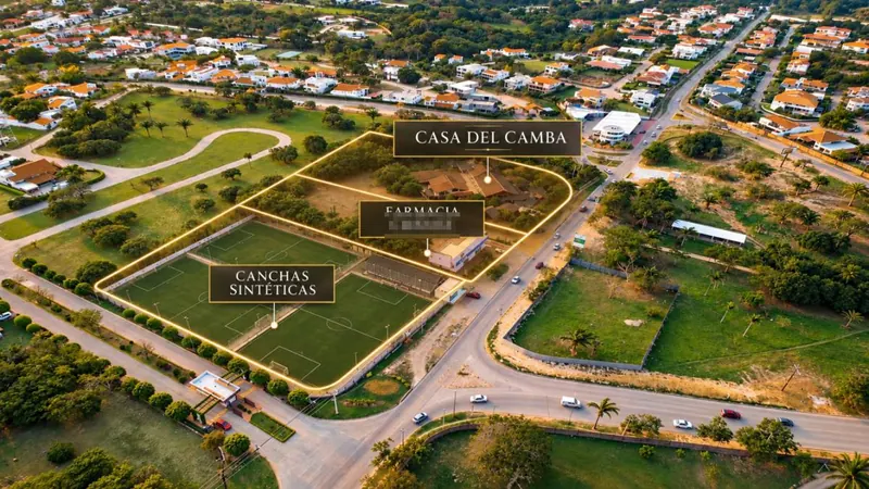 Terreno en esquina de 15.398,22 m² en venta en el Urubó: foto 3 de 5