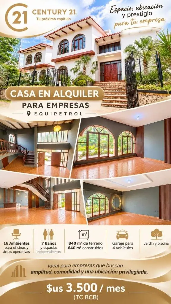 7-bedroom house with pool for rent in Equipetrol: foto 8 de 9