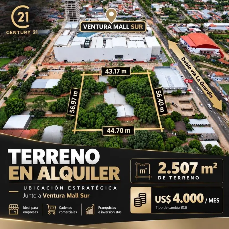 2,507 m² lot for rent facing Ventura Mall Sur: foto 4 de 8