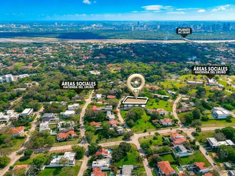 Terreno de 1.700,63 m² en venta en el condominio La Hacienda del Urubó: foto 3 de 5