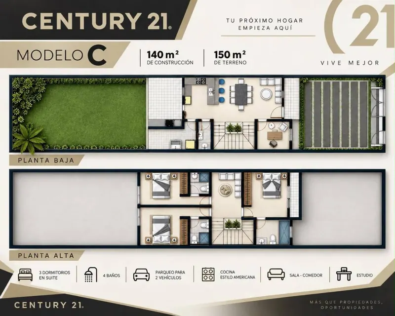 Casa de 3 dormitorios en suite en venta en la Zona Norte, 160 m²: foto 3 de 3