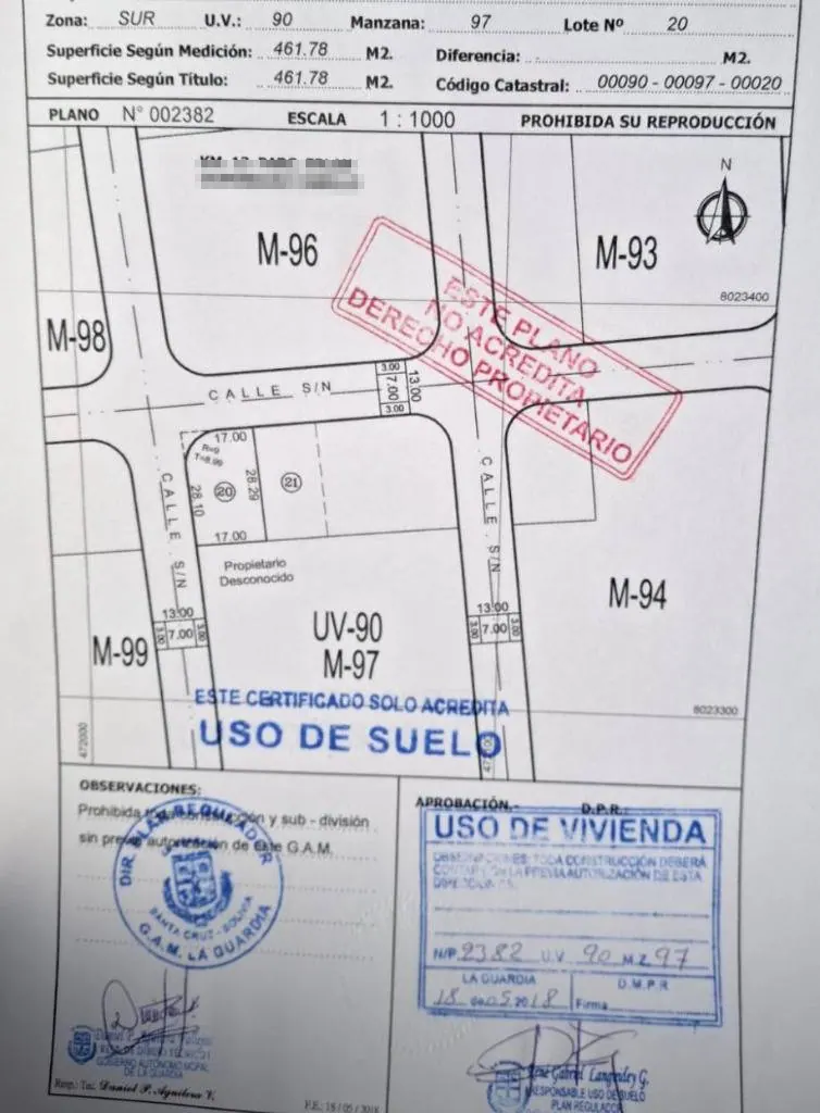 Terreno de 461,78 m² en venta en Urbanización Arcoíris, La Guardia: foto 6 de 7