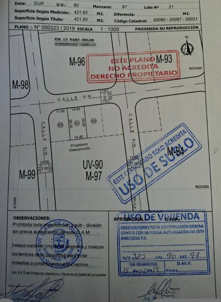Terreno de 461,78 m² en venta en Urbanización Arcoíris, La Guardia: foto 7 de 7
