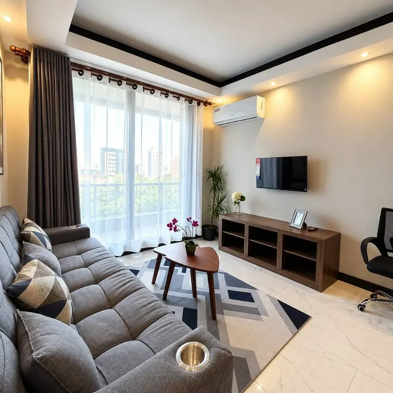 Furnished 1-bedroom apartment for rent in Sky Eclipse: foto 4 de 11