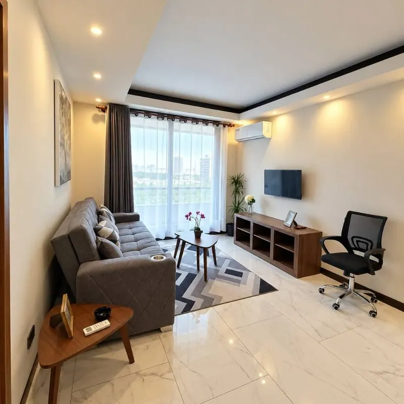Furnished 1-bedroom apartment for rent in Sky Eclipse: foto 6 de 11