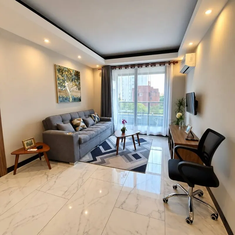 Furnished 1-bedroom apartment for rent in Sky Eclipse: foto 9 de 11