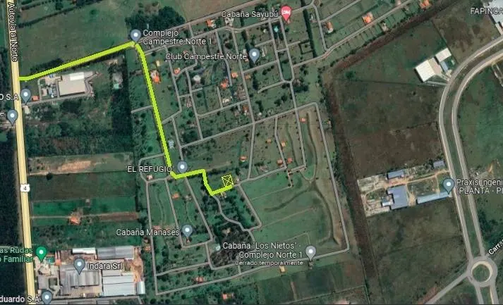 Terreno de 925 m² en venta en Complejo Campestre Norte, Warnes: foto 6 de 6