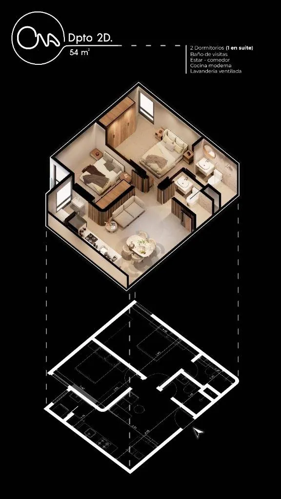 2-bedroom pre-construction apartment at ONA Residence, North Zone: foto 6 de 22