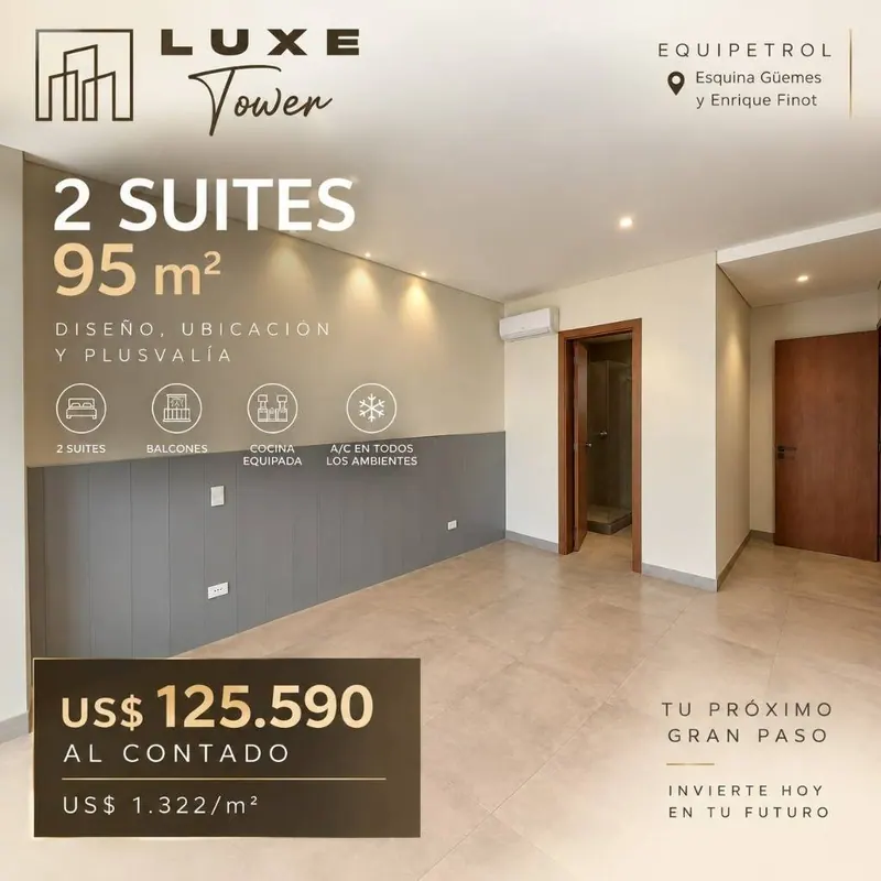 Departamento de 2 dormitorios en preventa en Luxe Tower, Equipetrol: foto 3 de 21