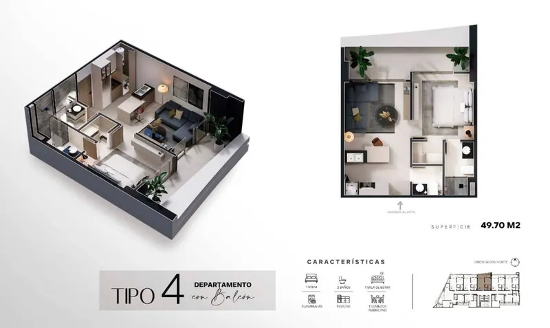 Departamento de 1 dormitorio en preventa en el proyecto Alpha: foto 2 de 20