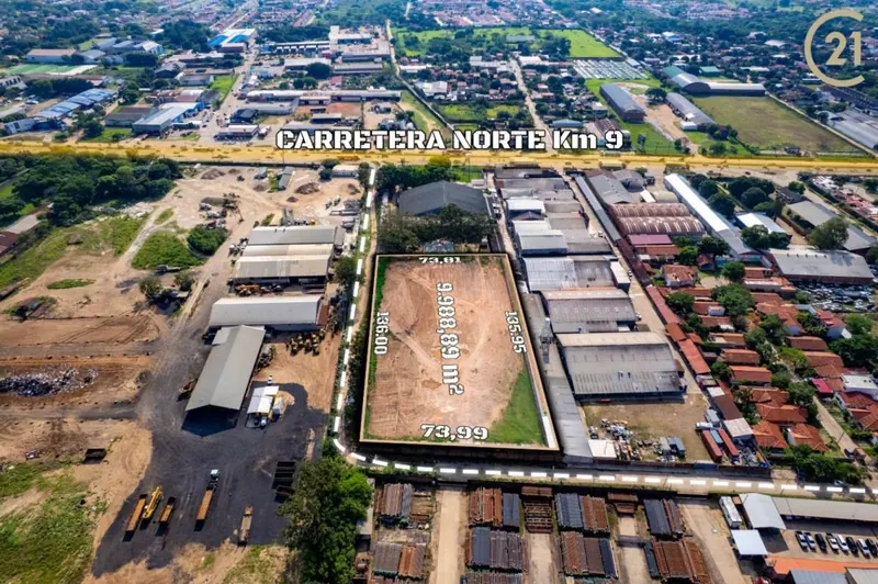 9,988.89 m² corner lot for sale at km 8 North: foto 4 de 6