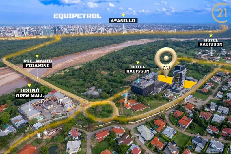 Terreno de 7.931 m² en venta en el Urubó, con doble frente: foto 3 de 13
