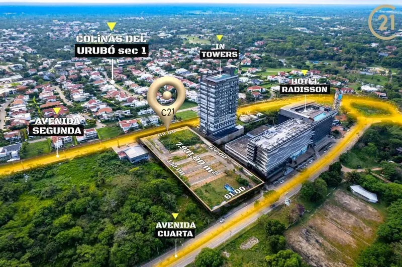 Terreno de 7.931 m² en venta en el Urubó, con doble frente: foto 4 de 13