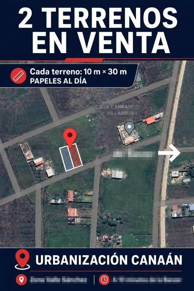 Terreno de 300 m² en venta en la urbanización Canaán, Valle Sánchez: foto 4 de 5