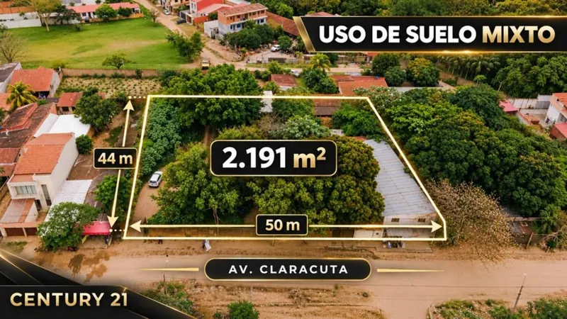Terreno de 2.191,57 m² en venta sobre la avenida Claracuta, Zona Norte