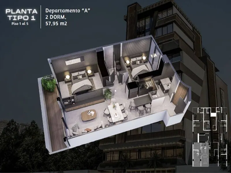 Departamento de 2 dormitorios en preventa en Stone 5, Zona Norte: foto 9 de 9