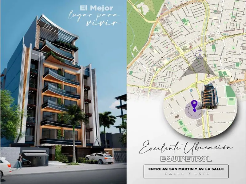 34.17 m² studio apartment for sale in Portobello Green, Equipetrol: foto 1 de 4
