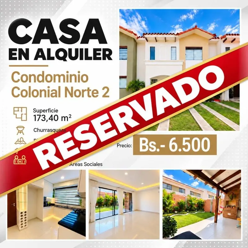 Casa en alquiler en el condominio Colonial Norte II, Zona Norte: foto 19 de 19